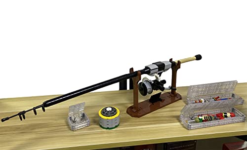 Technik Bausteine Angelset mit Rute und Zubehör - 677 Klemmbausteine