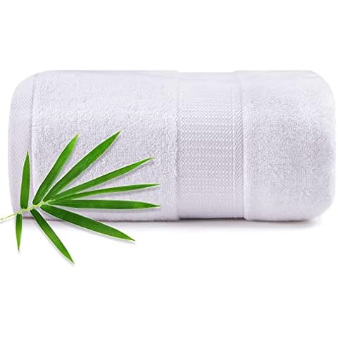 CANFOISON Extra Large Bath Sheets Towel for Body, Adult Kids Baby, and Hotel, Spa,Gym Luxury Super Soft Highly Absorbent Oversized Towels 35" x 70" 1 Pack White Cover