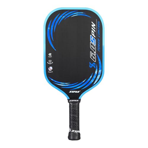 Image of XS XSPAK Carbon Fiber Pickleball Paddle - Tournament Edition - World Champion Surface Technology Options Pickleball Racket - USAPA Polypropylene Honeycomb Paddle with Cushion Comfort Grip