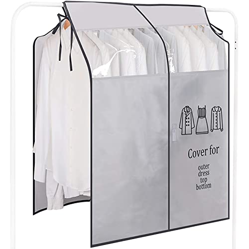 Reviews de Fundas de ropa los 5 más buscados. 46 Protector de Ropa Colgante, Transpirable Reutilizable de Ropa Colgante para Trajes, Funda Protectora para Ropa con Cinta y Correa Mágicas,Ideal para Abrigos, Vestidos,...