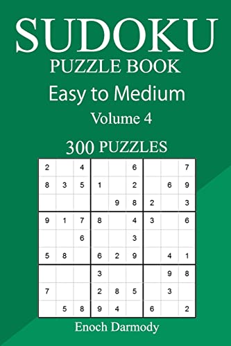 300 Easy to Medium Sudoku Puzzle Book