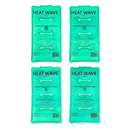 Made in USA: Heat Wave Instant Reusable Heat Packs – Medium (5x9”), Reusable Heat Pack for Muscle Aches, Back Pain, Pain Relief, Click Heat - Thumbnail 2