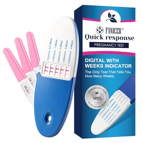 Lote de 4 Kit de Acompañamiento Doméstico para la Etapa de Maternidad - 1 Test con Seguimiento de Ciclo Temporal y 3 Unidades de Identificación de Fase - Resultados Claros en Minutos
