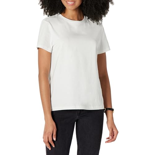 Amazon Essentials Women's Regular Fit 100% Cotton Crewneck Short Sleeve T-Shirt, Multipacks