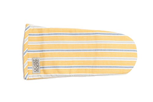 Ledbury 35cm Organic Cotton Oven Mitt Colour: Ochre and Grey