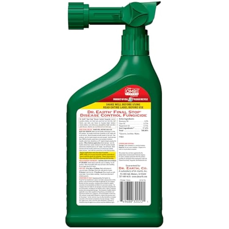 Dr. Earth Final Stop Disease Control Fungicide RTS 32oz.