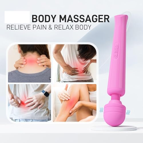Masajeador Eléctrico Portátil Rosa para Cuello y Piernas miniatura 5