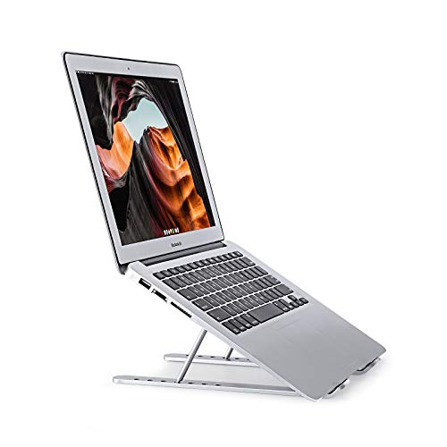 Laptop Stand,Aluminum Alloy Laptop Riser Ergonomic Adjustable Stand Holder lap desk Foldable Portable Computer Stand Compatible with MacBook Air Pro, Dell XPS, Lenovo More laptop under 17 inches Laptop Stand,Aluminum Alloy Laptop Riser Ergonomic Adjustable Stand Holder lap desk Foldable Portable Computer Stand Compatible with MacBook Air Pro, Dell XPS, Lenovo More laptop under 17 inches