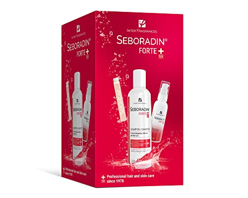 Seboradin 3-in-1 Forte Anti-Haarausfall-Shampoo Haarserum Haarbooster, Haarpflege-Set Damen Herren gegen Haarausfall, Komplexe Haarkur zum Haarwachstum-Beschleunigen, Haarpflege-Serum für Frau Mann Cover