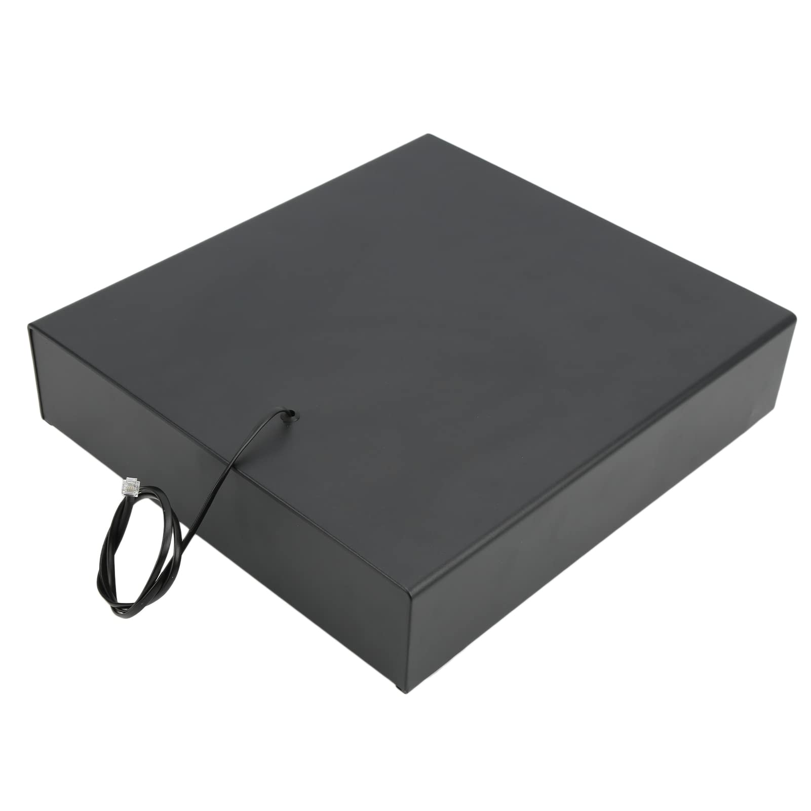 Cassetto del Registratore di Cassa, Scatola del Registratore di Cassa 3 Vassoio Portamonete 4 Banconote 3 Livelli Serratura Nera DC 12‑24V con 2 Chiavi Per Il Commercio al Supermercato
