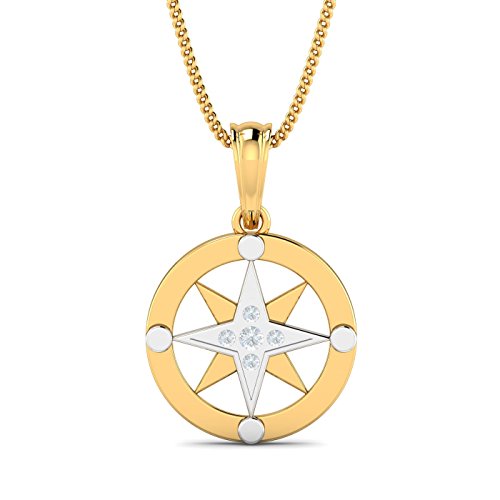 KuberBox 18K Diamond Compass Rakhi cum Pendant for Brother - Image 4