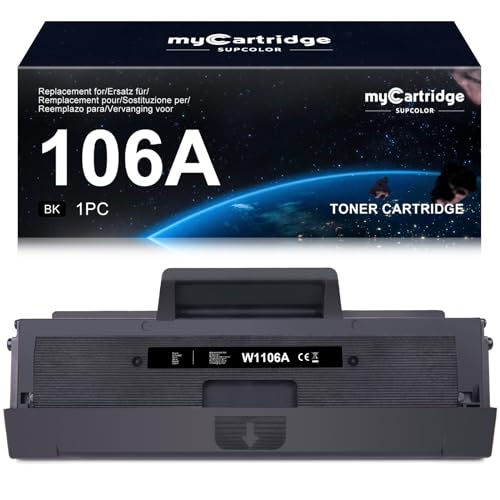 myCartridge SUPCOLOR Toner 106A W1106A Riciclato Cartuccia del Toner compatibile con HP 106A Toner per HP Laser 107w Toner 107a 107r per HP 135a Toner 135r 135w HP Laser MFP 135wg Toner 137fnw 137fwg