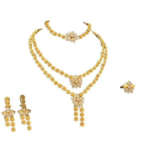Juego de collar y aretes de novia para lucir espectacular como invitada de boda boda elegante