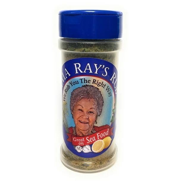 Mama Ray's Kitchen-Seafood Blend. Seasoning of Basil, Garlic, and Spices | Enhance Your Dishes with Mediterranean Flavors 4oz