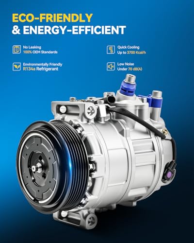 Image of PHILTOP 22305211 Air Conditioner AC Compressor with Clutch for Mercedes-Benz C300 2008-2010,GL450 2008-2010,C350 2008-2009,ML350 2006,R350 2006, 2010 3.5L,ML500 2006,GL550 2009-2010,R500 2006