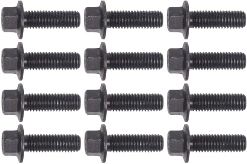 551696 Exhaust Manifold Bolts Manifold Header Bolts for GM LS1 LS3 LS2 LSX LT Series Engines 12 PCS for GM 12617944 Exhaust Manifold Gasket