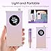 HOMEASY Electric Nail Drill, 40000RPM Professional E-Filer Rechargeable with 15 Drill Bits, Portable Nail File Electric Nail Filer for Acrylic Nails Gel Polishing Removing for Salon Home (Purple)