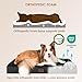 EHEYCIGA Orthopädisches Hundebett Mittelgroße Hunde 91x68x9cm, Hundekissen Waschbar Flauschig, Hundematte Hundematratze für Kiste, Schwarz