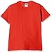 Fruit of the Loom Original T. Maglietta, Rosso (Red), 7-8 Anni (Taglia Produttore: 128 cm) Bambini e Ragazzi-Bambine e Ragazze