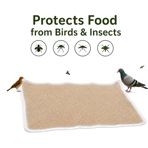 Image of Papad Drying Cloth with Net Zip | Cotton Food Drying Cloth for Sun Drying | Reusable Mesh Drying Mat for Papad, Vadagam, Millets, Grains, & Dry Fruits | Protects from Birds, Dust & Insects | Breathable Material