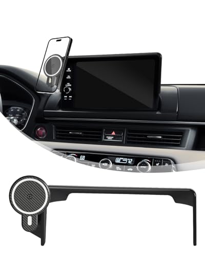 Image of PZK Car Phone Mount for Honda HRV 2023-2026 /CRV 2023-2026 / Honda Pilot 2023-2026 Accessories 7 /9-inch Screen 360 Rotation 15W Fast Wireless Charger HRV CRV Car Phone Holder Not Affect Air Vent
