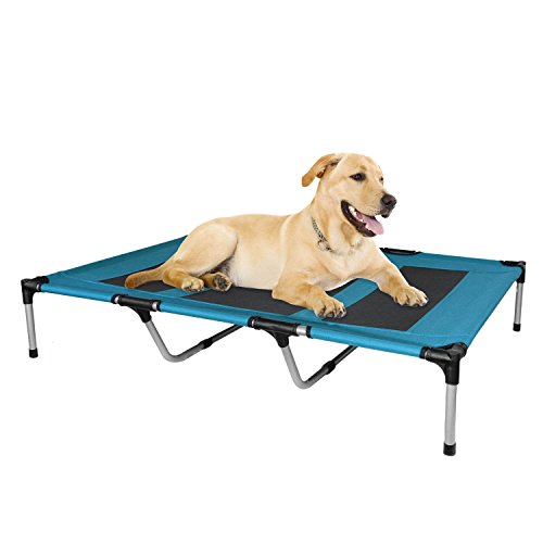KOPEKS - Elevated Indoor Outdoor Portable Bed - Extra Large Size Blue Color