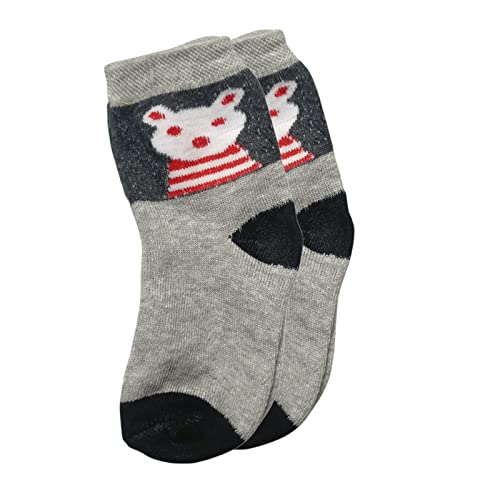 Image of Teddy Bear Design Woolen Socks For Kids Baby Boys And Baby Girls Combo Pack of 12.