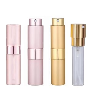 SUKPSY Reise-Parfümzerstäuber 2 Stück Rosa/Gold