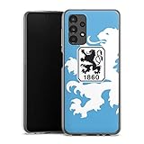 DeinDesign Silikon Hülle kompatibel mit Samsung Galaxy A13 4G Case transparent Handyhülle TSV 1860 München Offizielles Lizenzprodukt Wappen