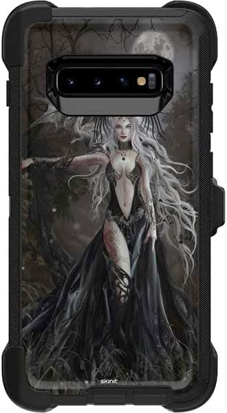 Skinit Decal Skin Compatible with OtterBox Defender Galaxy S10 - Officially Licensed Nene Thomas Gothic Princess with Silver Dragon by Nene Thomas Design