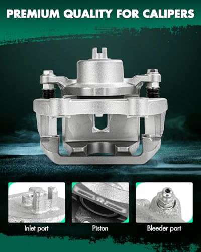 Image of SCITOO 19B2806 Front Left Disc Brake Caliper w /Bracket For Nissan For Maxima 2003-2008,Single Piston
