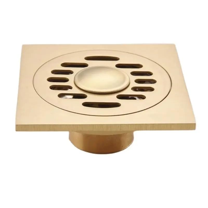 Odpływ podłogowy do kuchni i łazienki, kwadratowy system drenażowy, 10 x 10 cm, trwały roztwór odpadów do wilgotnych pomieszczeń i pryszniców, łatwa instalacja