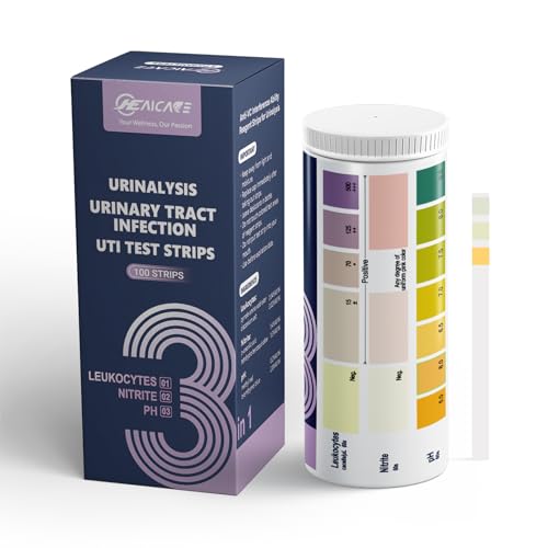 Healcare Urinary Tract Infection Uti Test Strips, Home Urine Testing Kit For 3 Parameters Including Leukocytes cover