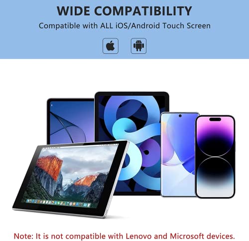 Stylus Pens For Touch Screens,Active Stylus Pen For Android,Ios, Iphone(14/13/12) Samsung（S22/A13/A03 Huawei（50E/ 50/50Pro/40 Pro） Most Tablet,1.5Mm Fine Point Rechargeable Digital Stylus Pen（White） #TOP1