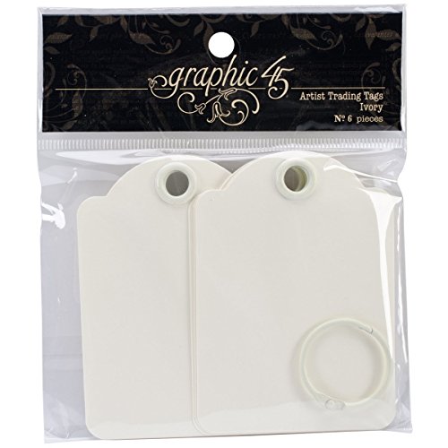 Graphic 45 Artist Trading Tags, Ivory