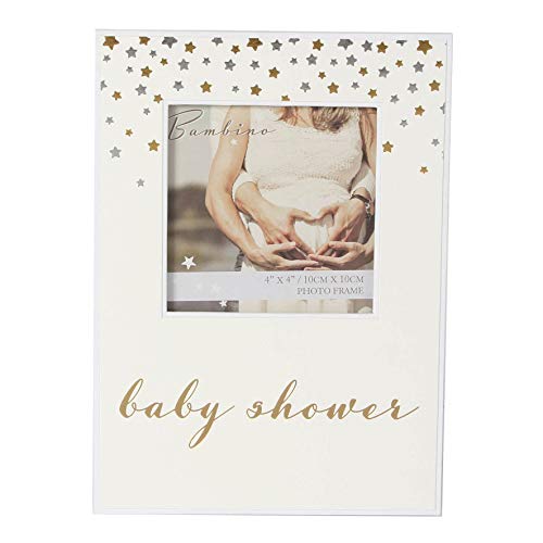 Image of Bambino Baby Shower Paperwrap 4"x4" Photo Frame – with Star Design