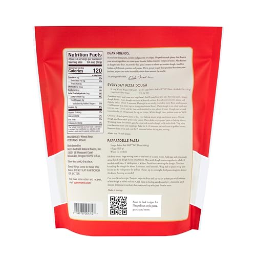 Image of Bob's Red Mill 00 Pizza Flour, 3lb (4 Pack)