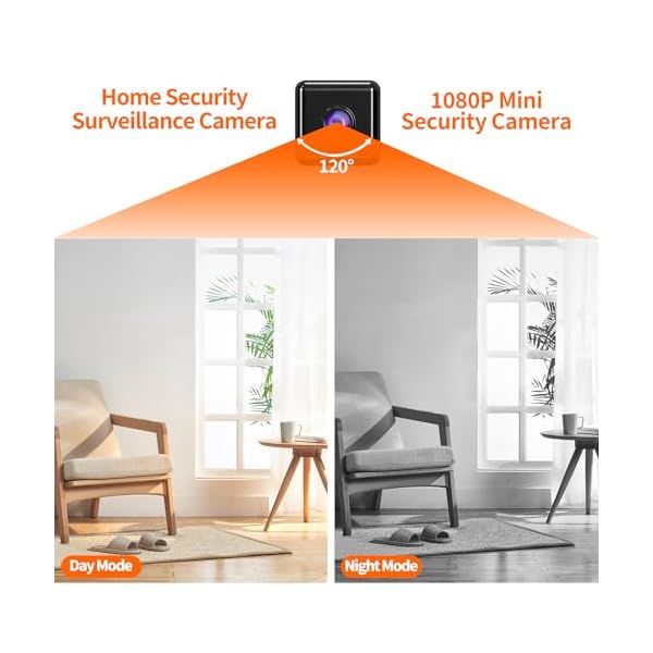 Mini Spy Camera,1080P FHD WiFi Hidden Camera with Motion Detection and Infrared Night Vision, Portable Magnet Surveillance Camera with App for Cellphone for Home, Office,Outdoor - Image 8