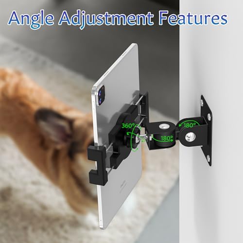 Soporte de pared para tableta de 12.9 pulgadas articulado e inclinar horizontal 7