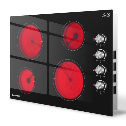 AMZCHEF 30 Inch 4 Burner Cooktop