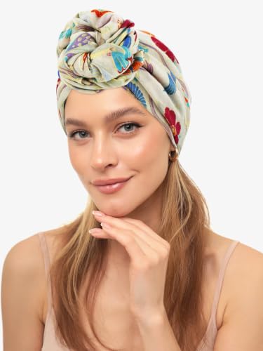Image of GERINLY Scarfs for Women Lightweight Cotton Feel Scarves Floral Birds Print