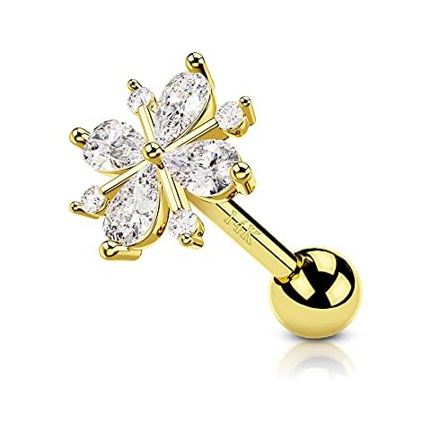 CM Crareesi Mania Piercing de oro amarillo de 14 quilates Cover