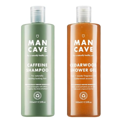 Image of ManCave Cedarwood Shower & Shampoo Duo 500ml for Men