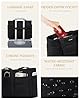 LOVEVOOK Tote Bags for Women, 15.6 Inch Lightweight Puffer Work Bag with Zip, Large Quilted Laptop Handbag Ladies Teacher Uni Shoulder for University College School Shopping Travel, Black #5