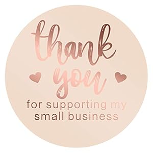 AIEX 1,5 inch dank u sticker folie bedankt voor het ondersteunen van mijn kleine zakelijke etiketten voor afdichting…