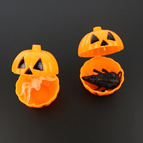 Oulii Mini Pumpkin Storage Box Case Plastic Container Holder Props Party Favors 12Pcs #TOP4