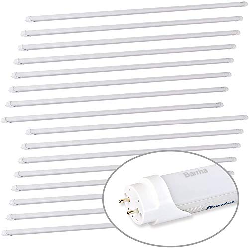 Barrina 16 Pack T8 T10 T12 Led Light Tube 4Ft 24W 6000K Super Brightness Daylight White, Dual-End Powered, T8 T10 T12 Fluorescent Light Bulbs Replacement, Etl Listed #TOP2