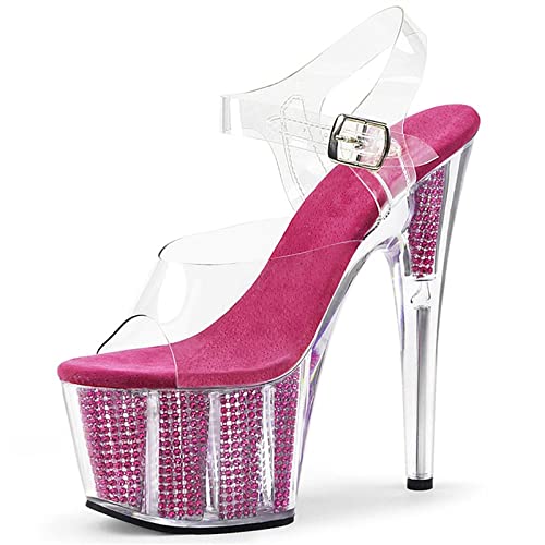 Talons aiguilles 17cm LiChA escarpins plateforme bout ouvert sandales fête