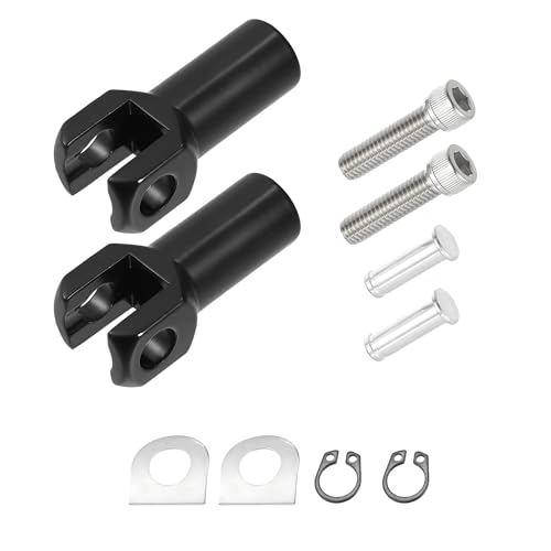 QUARKZMAN Supports De Repose-Pieds Passager, Kit De Monture De Clevis Noir Pour Harley Davidson Softail 2000-2006