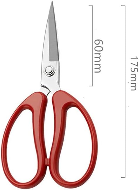 Kitchen Scissors Stainless Steel Household Scissors Stationery Office Paper-Cutting Kitchen Sharp and (Color : D) (F)